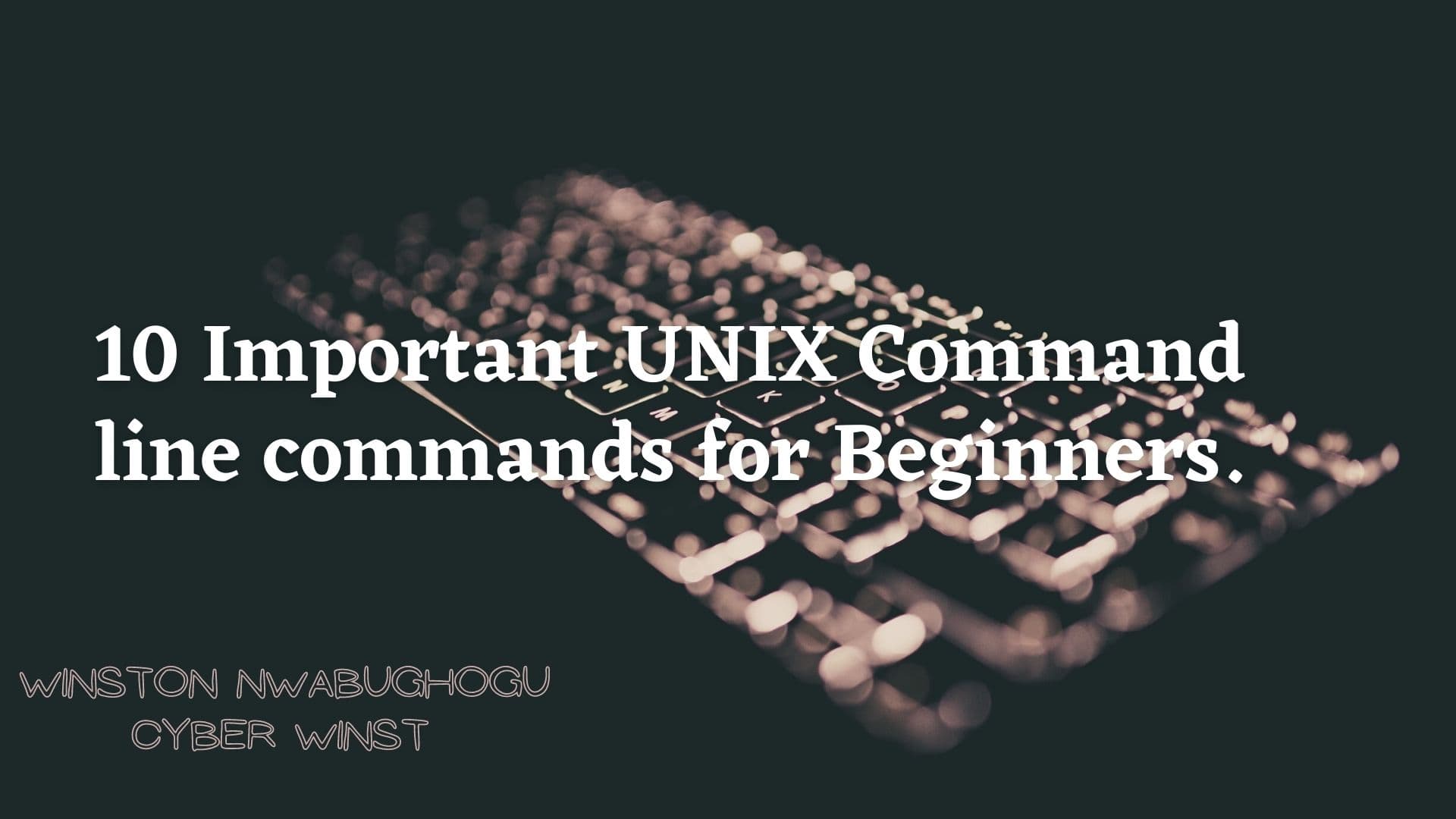 10 Important UNIX Commands for Beginners..